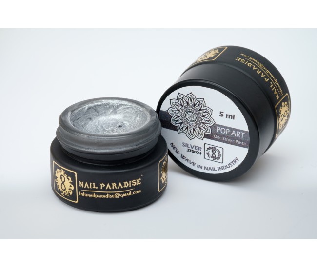 Pop-Art SILVER | 360024 | One Stroke Paste | 5ml. - Nail & Eyelash Paradise