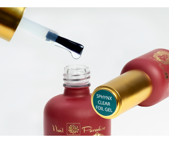 Sphynx Clear foil gel | 801122 | No wipe top coat - Without sticky layer