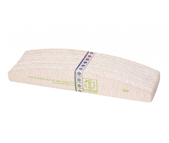 REFILL PADS FOR HALF MOON NAIL FILE SOFT BASED 100 GRIT  30 pcs- Nail & Eyelash Paradise