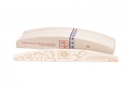 Refill Pads for Half Moon Nail File Soft Based 150grit 30pcs with metal base