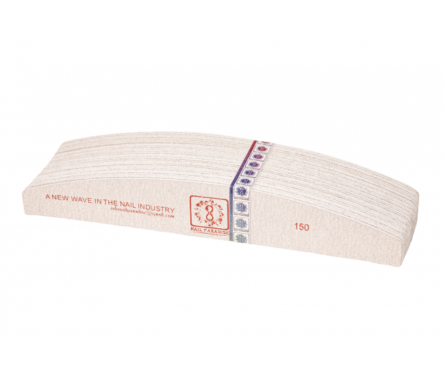 REFILL PADS FOR HALF MOON NAIL FILE SOFT BASED 150 GRIT  30 pcs- Nail & Eyelash Paradise