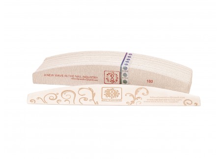 Refill Pads for Half Moon Nail File Soft Based 180grit 30pcs with metal base