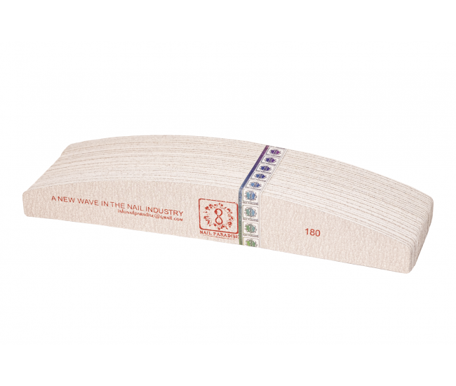 REFILL PADS FOR  HALF MOON NAIL FILE SOFT BASED 180 GRIT  30 pcs- Nail & Eyelash Paradise