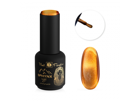 SPHYNX Lac Cat Eye Gel Polish - Shadowed Gold 10ml