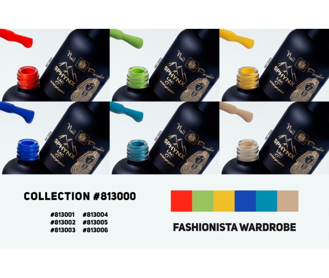 SPHYNX Lac Gel Polish Collection - Fashionista Wardrobe 60ml Gel Polish Collection - Fashionista Wardrobe 60ml