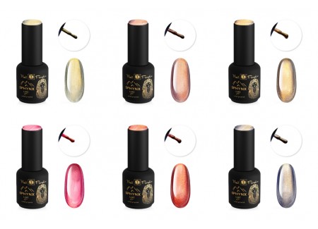 SPHYNX Lac Cat Eye Gel Polish Collection - Golden Petas 60ml