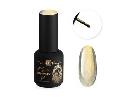 SPHYNX Lac Cat Eye Gel Polish - Black Obsidian 10ml