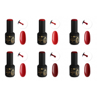 SPHYNX Lac Gel Polish Collection - 6 Shades of Red 60ml