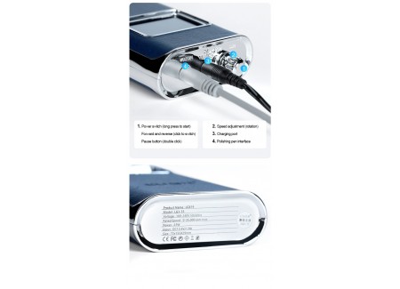 LUGX Cordless Nail Drill E-File Machine 35000RPM Blue LUGX Cordless Nail Drill E-File Machine 35000RPM Blue
