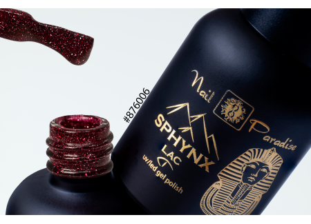 SPHYNX Lac Gel Polish - Disco Lac Ruby Red Reflective 10ml