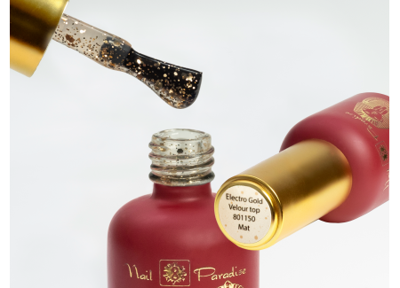 Top Coat - Electro Gold Velour Top Mat 10ml