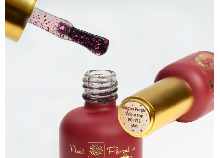 Top Coat - Electro Purple Velour Top Mat 10ml