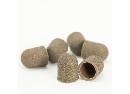 Pedicure Sanding Caps Light Brown 10pcs #M Grit