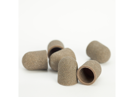 Pedicure Sanding Caps Light Brown 10pcs #F Grit