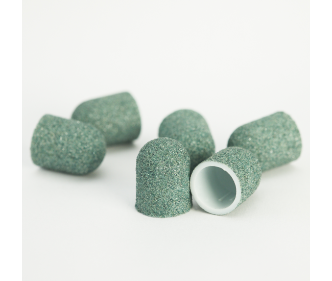 Pedicure Sanding Caps Green 10pcs #M Grit
