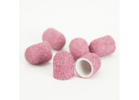 Pedicure Sanding Caps Pink 10pcs #C Grit