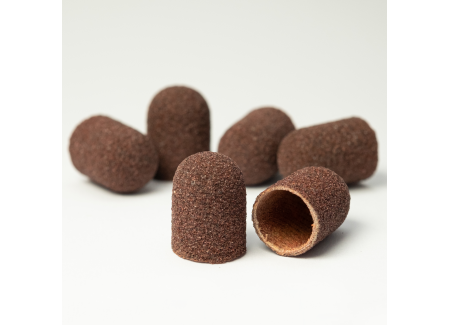 Pedicure Sanding Caps Brown 10pcs #F Grit
