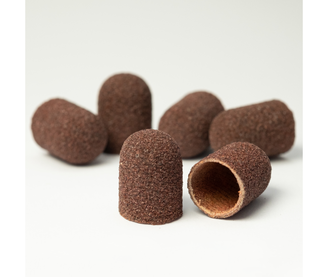 Pedicure Sanding Caps Brown 10pcs #F Grit