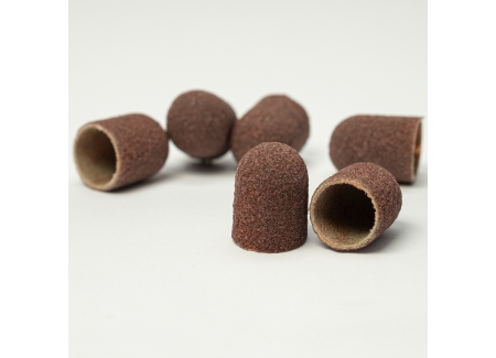 Pedicure Sanding Caps Brown 10pcs #M Grit
