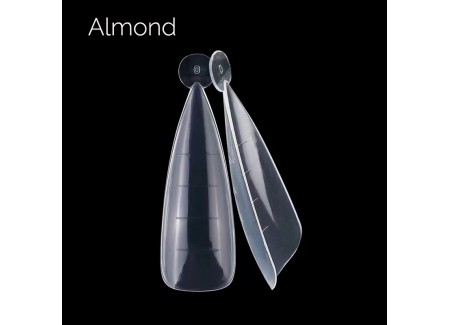 Top/Dual plastic nail forms - Almond 120pcs 