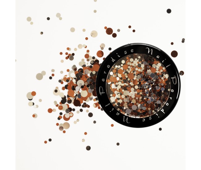 MALACHITE CASKET Collection 1. GEMMA|522005 Colorful Nail Art Glitter Round Shapes Confetti| - Nail & Eyelash Paradise