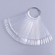 Clear Nail Tips Color Chart - Oval 50pcs