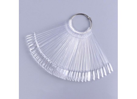 Clear Nail Tips Color Chart - Oval 50pcs