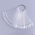 Clear Nail Tips Color Chart - Oval 50pcs