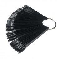 Black Nail Tips Color Chart - Oval 50pcs