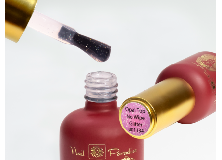 Top Coat - Opal No Wipe Glitter 10ml