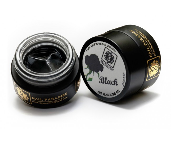4D Plastecine Gel - Collection #1 - Black - Nail & Eyelash Paradise