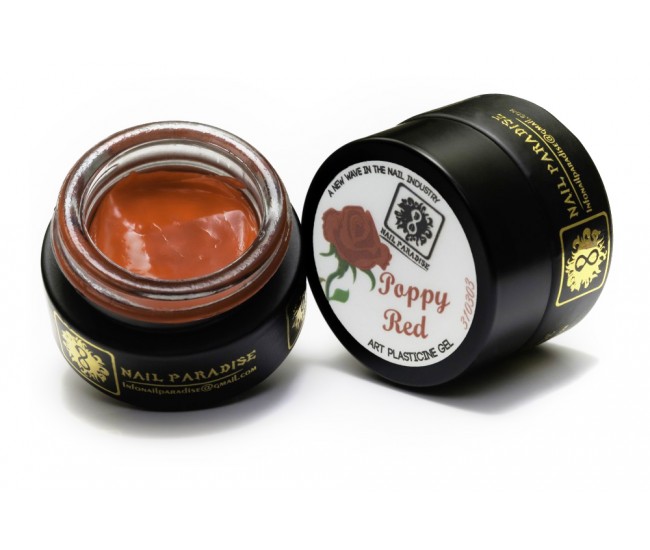 4D Plastecine Gel - Collection #3 - Poppy Red - Nail & Eyelash Paradise