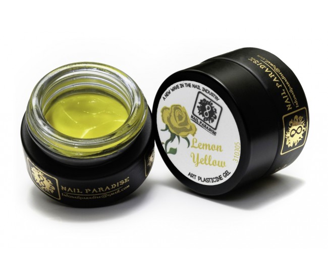 4D Plastecine Gel - Collection #3 - Lemon Yellow - Nail & Eyelash Paradise