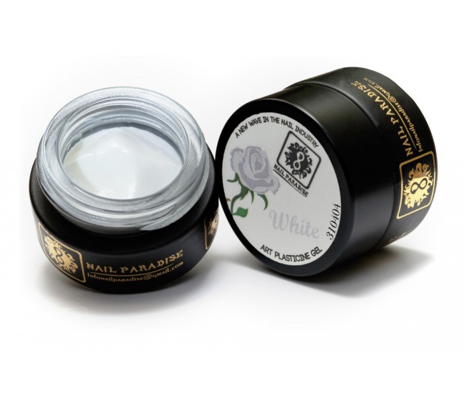 4D Plastecine Gel - Collection #4 - White - Nail & Eyelash Paradise