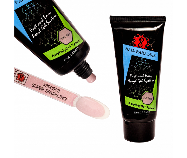 Super Sparkling AcryPolyGel with fine glitter 390503 60 ml