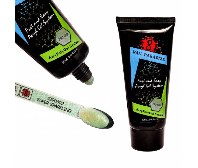 Super Sparkling Polygel with shimmer 390602 60 ml