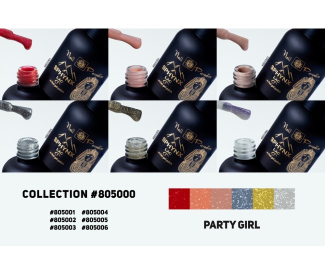 SPHYNX Lac Gel Polish Collection - Party Girl 60ml Gel Polish Collection - Party Girl 60ml