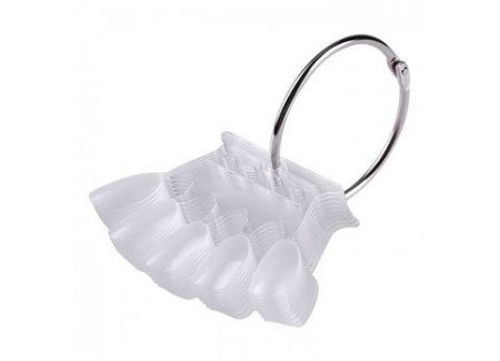 Clear Crown Nail Display with Ring 50pcs