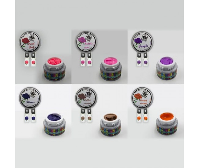 4D Plastecine Gel - Collection #2 - Nail & Eyelash Paradise