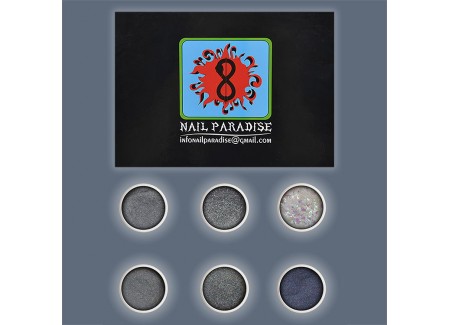 Glitter Collection - Silver Rain