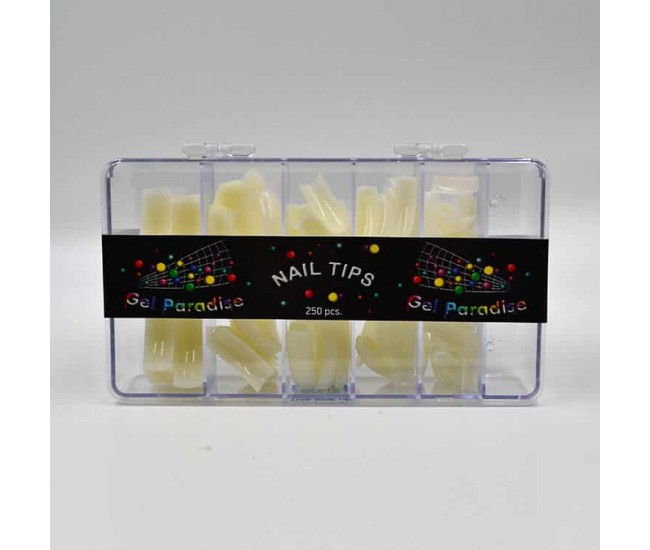 Natural Tips Box (250pcs.) - Nail & Eyelash Paradise